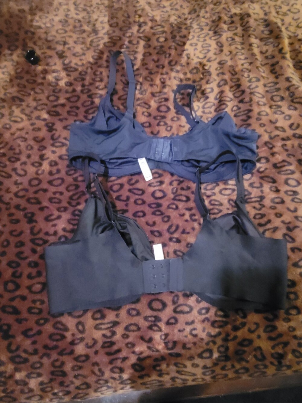 Women’s Underwire Bra Set - Black and Navy - Picture 2 of 6